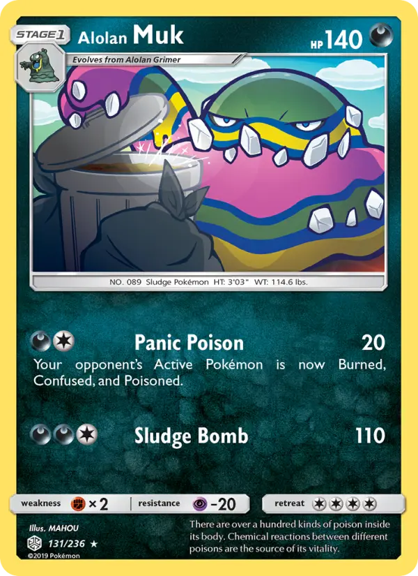 Alolan Muk 131 Cosmic Eclipse Pokesingles