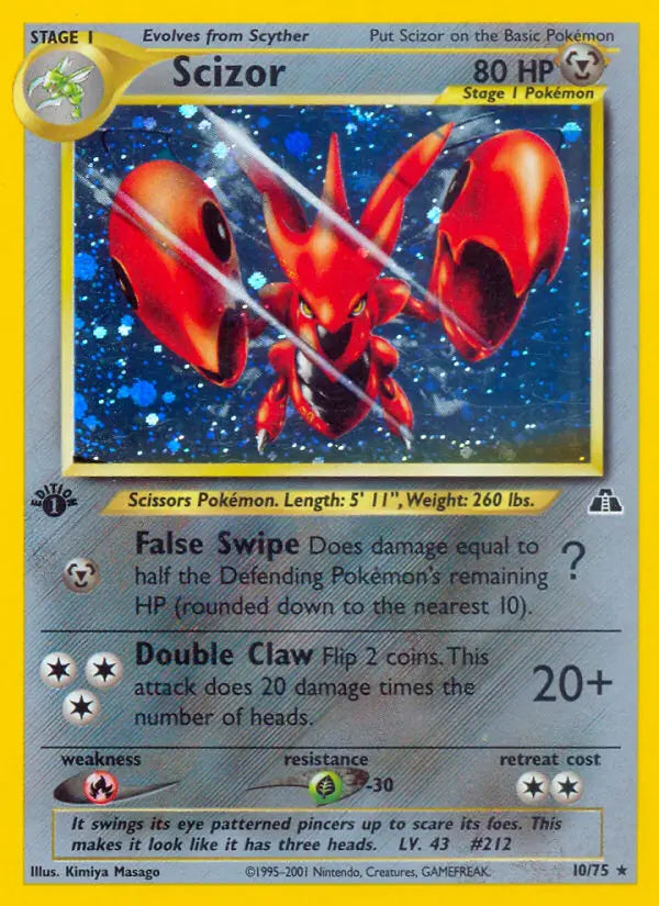 Scizor 10 Neo Discovery Pokesingles