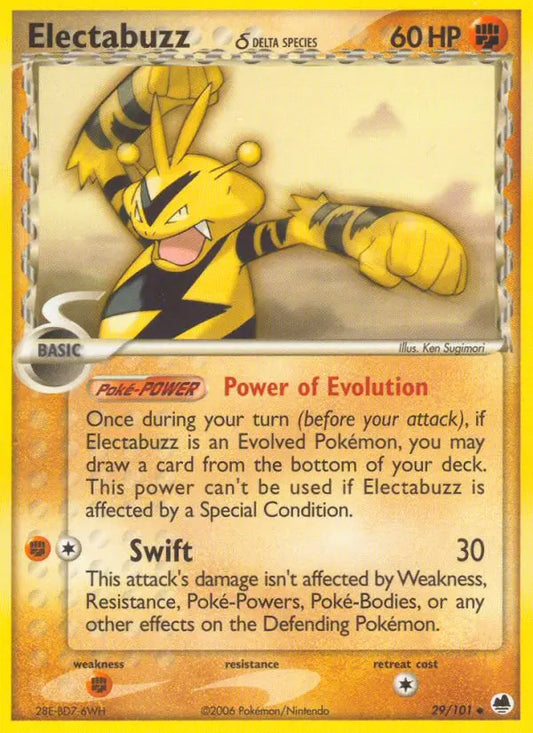 Electabuzz δ 29 Dragon Frontiers Pokesingles