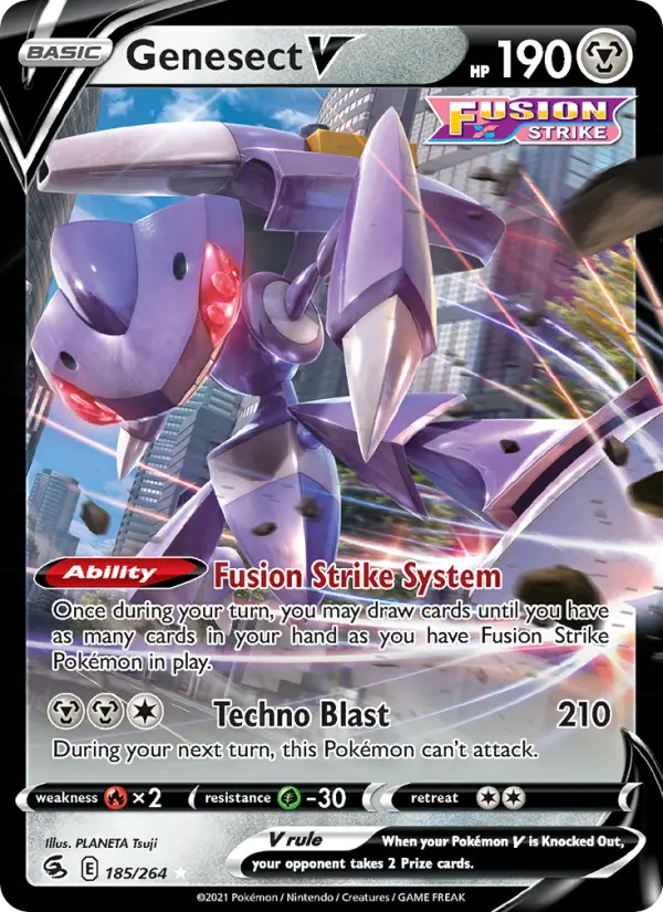 Genesect V 185 Fusion Strike Pokesingles