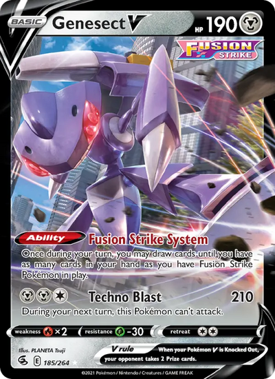 Genesect V 185 Fusion Strike Pokesingles