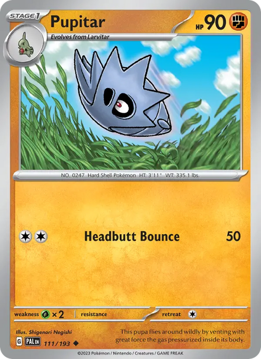 Pupitar 111 Paldea Evolved Pokesingles