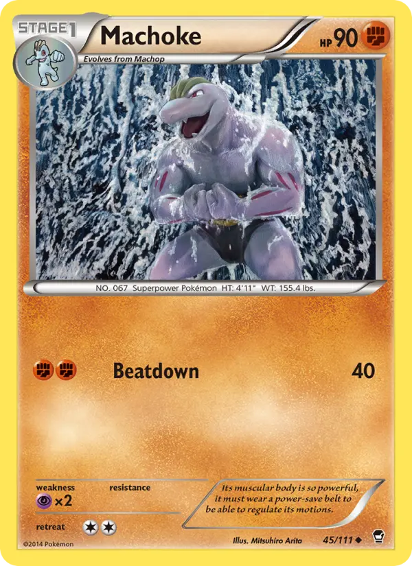 Machoke 45 Furious Fists Pokesingles