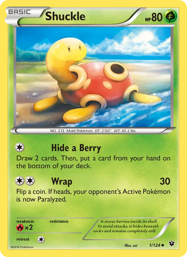 Shuckle 1 Fates Collide Pokesingles