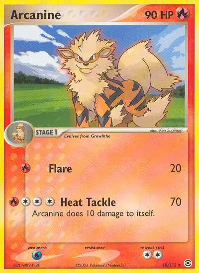 Arcanine 18 FireRed & LeafGreen Pokesingles