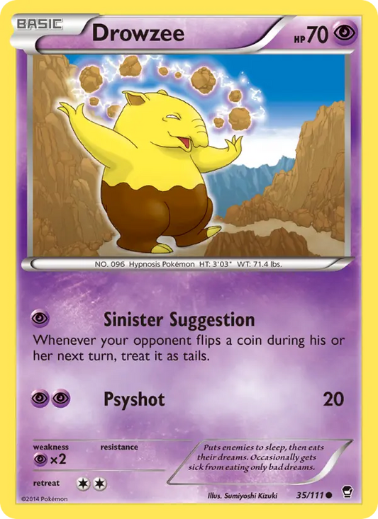 Drowzee 35 Furious Fists Pokesingles