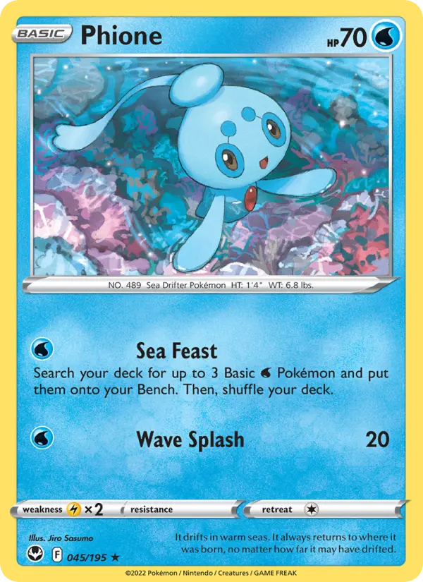 Phione 45 Silver Tempest Pokesingles