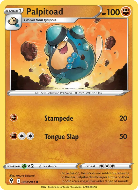 Palpitoad 89 Evolving Skies Pokesingles
