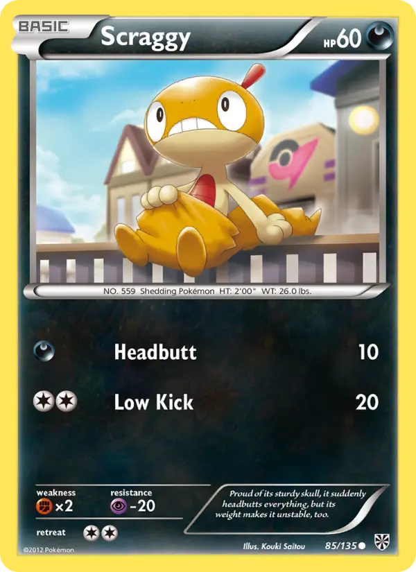 Scraggy 85 Plasma Storm Pokesingles