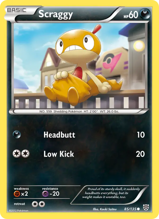 Scraggy 85 Plasma Storm Pokesingles