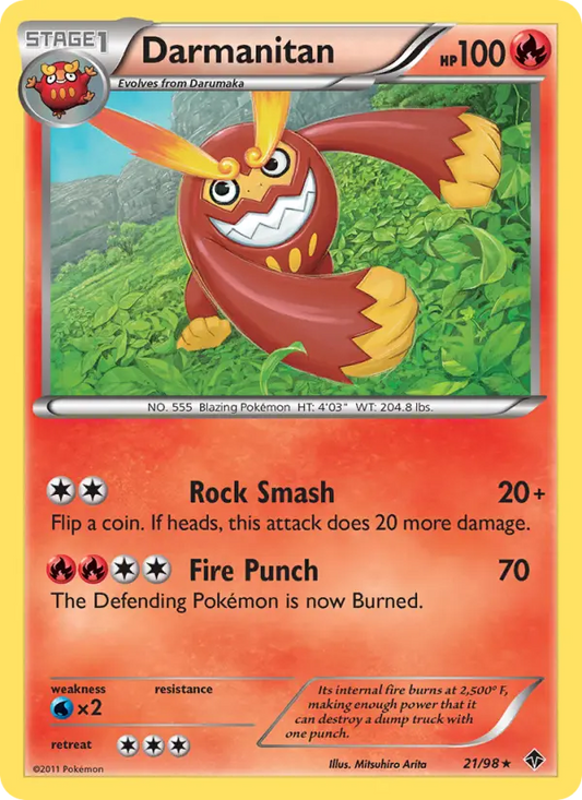 Darmanitan 21 Emerging Powers Pokesingles