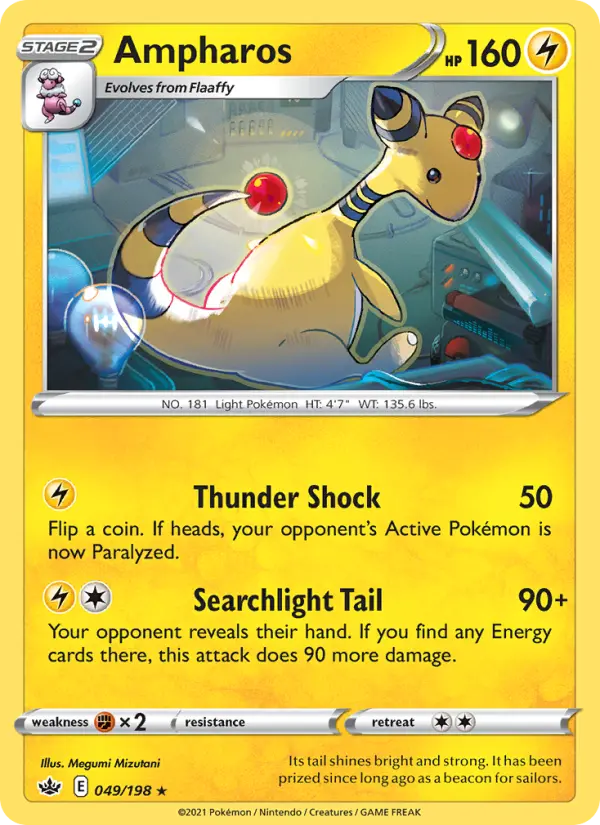 Ampharos 49 Chilling Reign Pokesingles