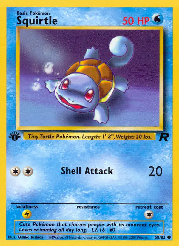 Squirtle 68 Team Rocket Pokesingles