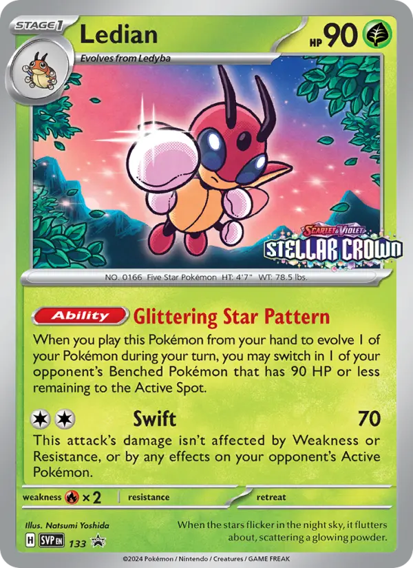Ledian 133 SVP Black Star Promos Pokesingles