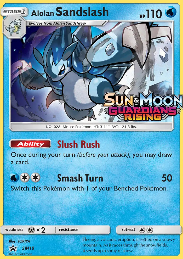 Alolan Sandslash SM18 SM Black Star Promos Pokesingles