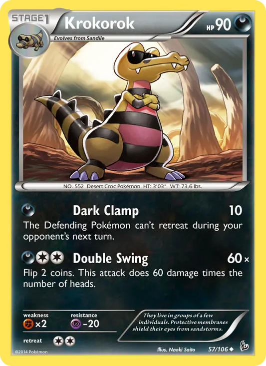 Krokorok 57 Flashfire Pokesingles