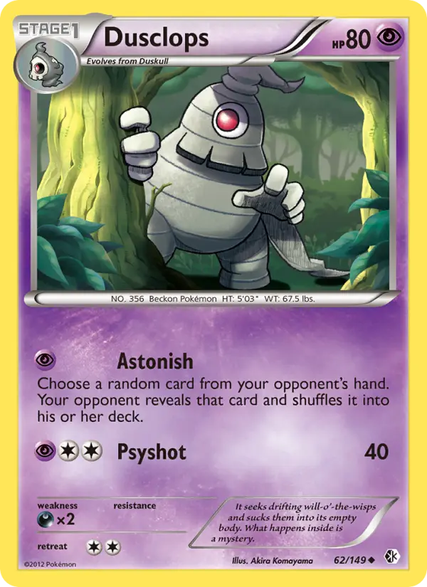Dusclops 62 Boundaries Crossed Pokesingles