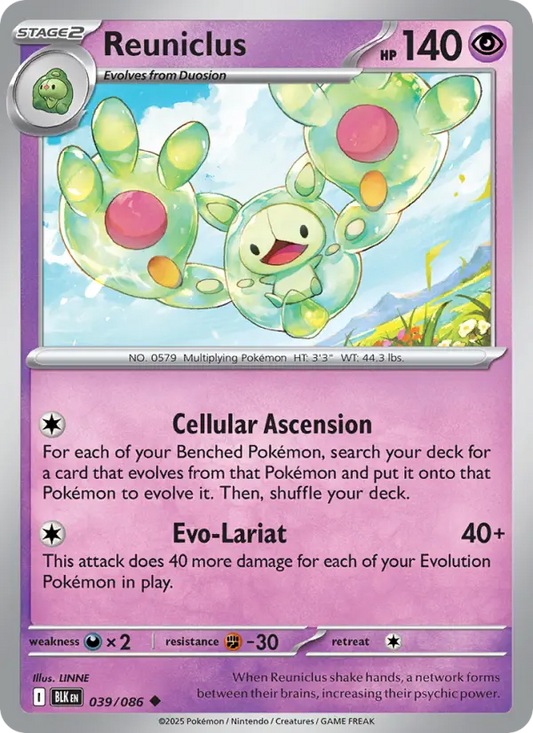 Reuniclus 39 Black Bolt Pokesingles