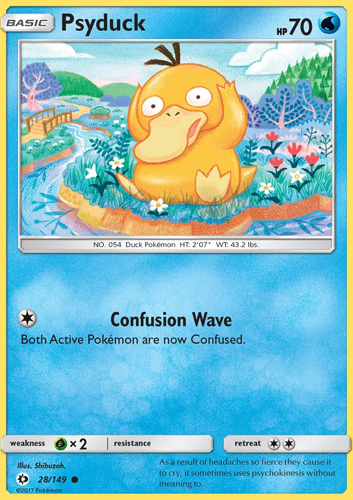Psyduck 28 Sun & Moon Pokesingles