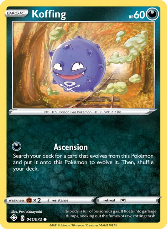 Koffing 41 Shining Fates Pokesingles