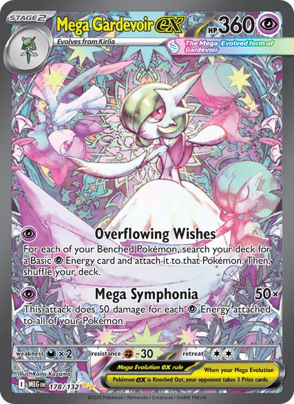 Mega Gardevoir ex 178 Mega Evolution Pokesingles