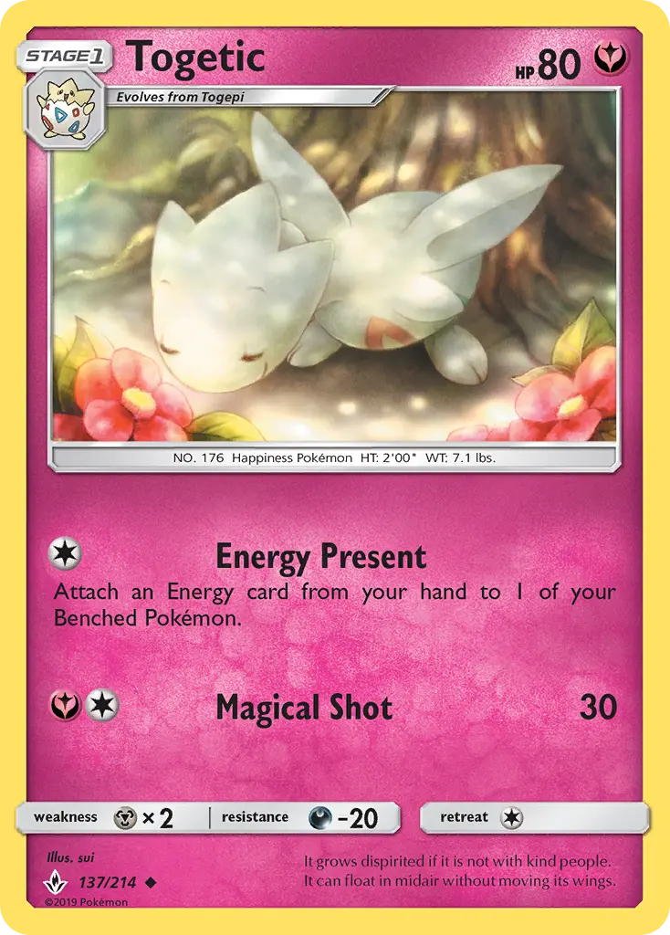 Togetic 137 Unbroken Bonds Pokesingles