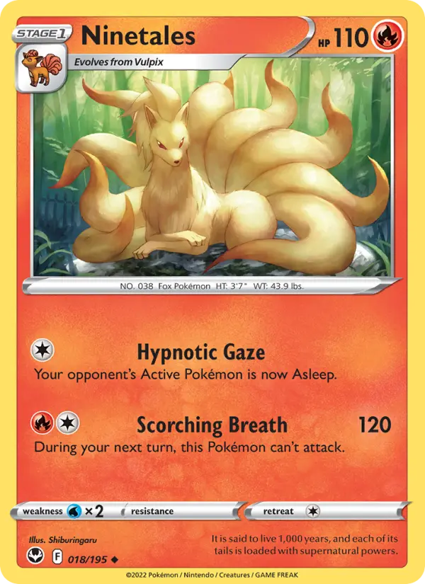 Ninetales 18 Silver Tempest Pokesingles