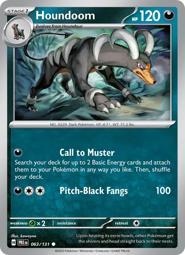 Houndoom 63 Prismatic Evolutions Pokesingles