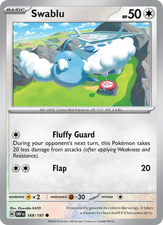 Swablu 169 Obsidian Flames Pokesingles