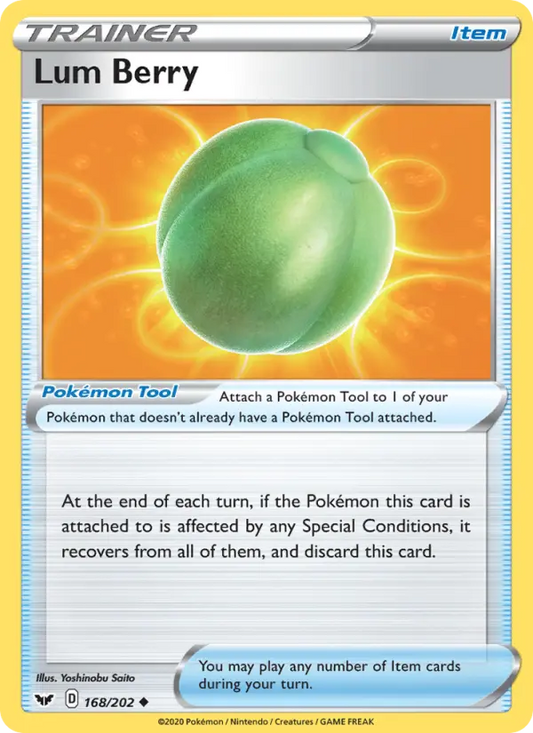Lum Berry 168 Sword & Shield Pokesingles