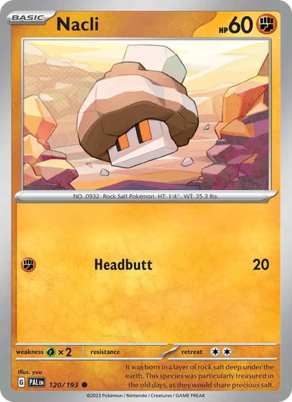 Nacli 120 Paldea Evolved Pokesingles