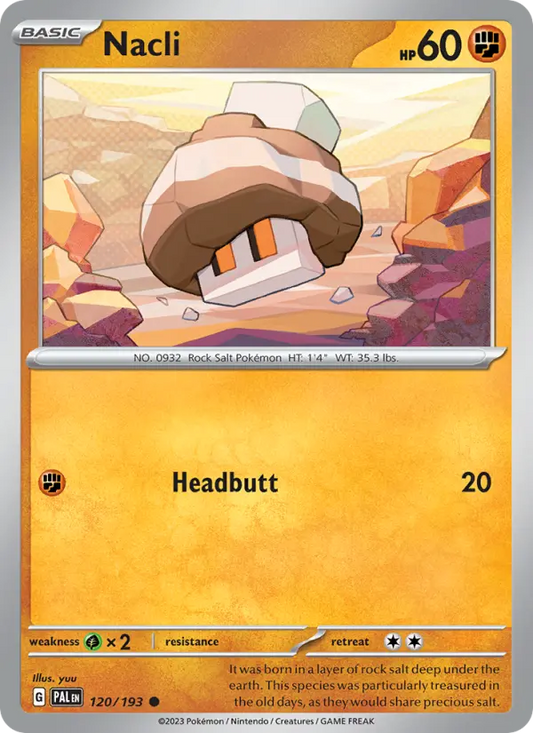 Nacli 120 Paldea Evolved Pokesingles