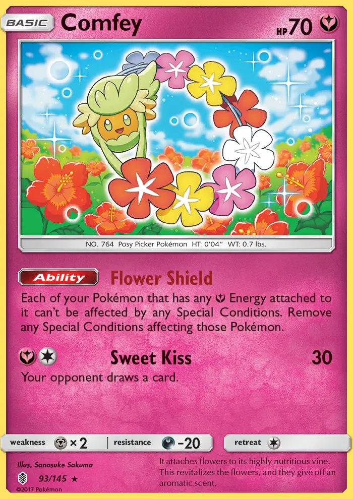 Comfey 93 Guardians Rising Pokesingles