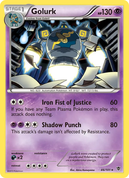 Golurk 46 Plasma Blast Pokesingles