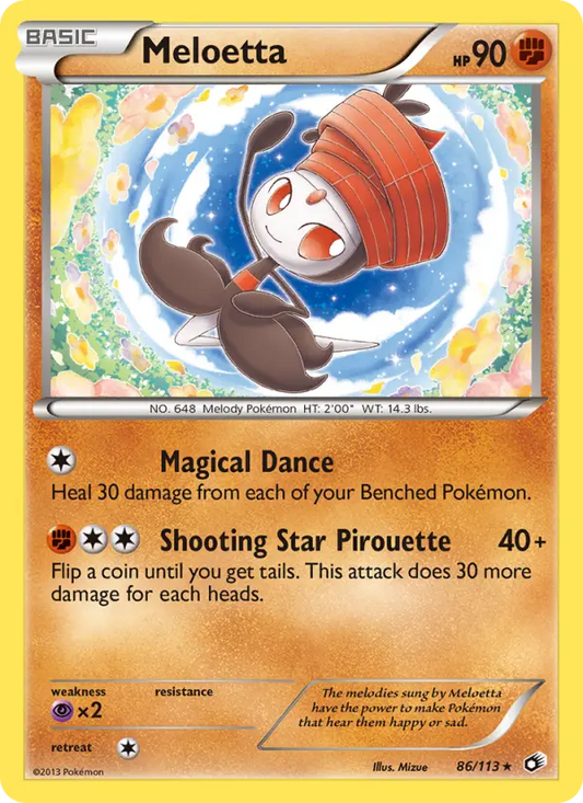 Meloetta 86 Legendary Treasures Pokesingles