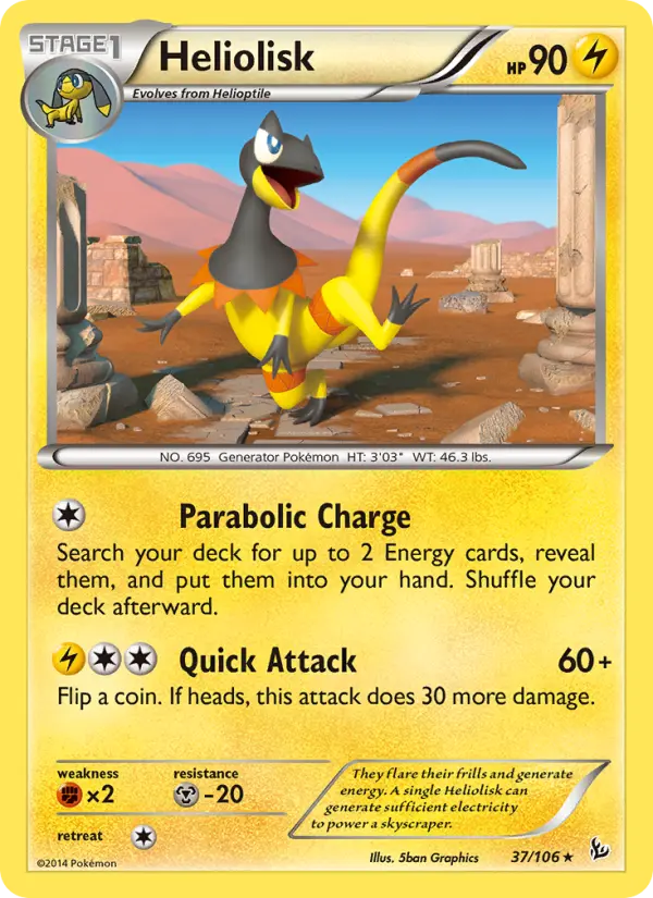 Heliolisk 37 Flashfire Pokesingles