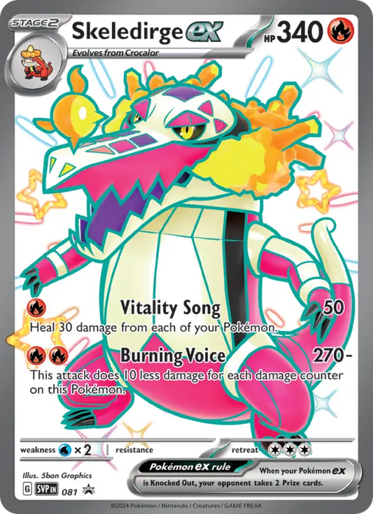 Skeledirge ex 81 SVP Black Star Promos Pokesingles