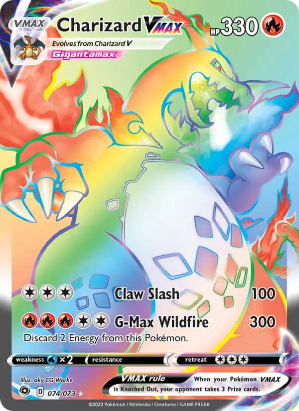 Charizard VMAX 74 Champion's Path Pokesingles