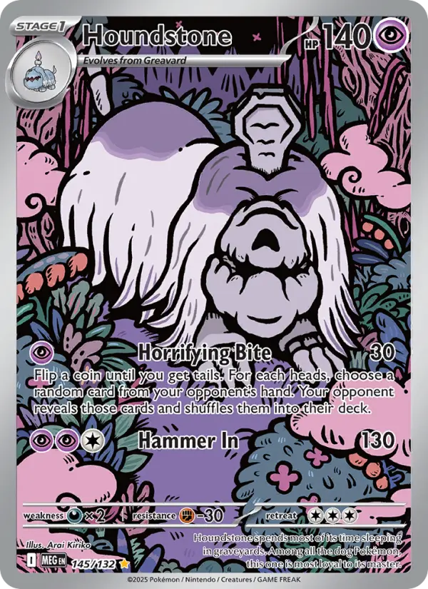 Houndstone 145 Mega Evolution Pokesingles