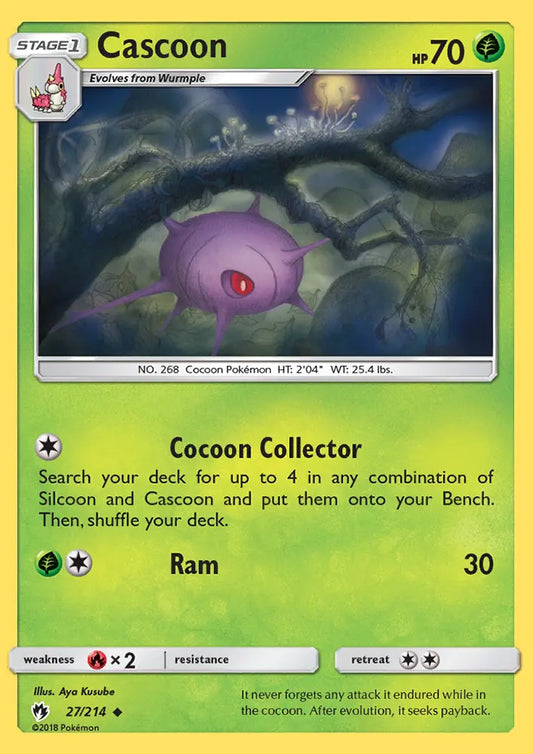 Cascoon 27 Lost Thunder Pokesingles
