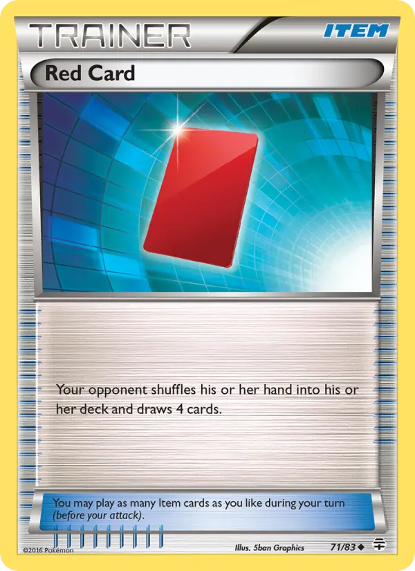 Red Card 71 Generations Pokesingles