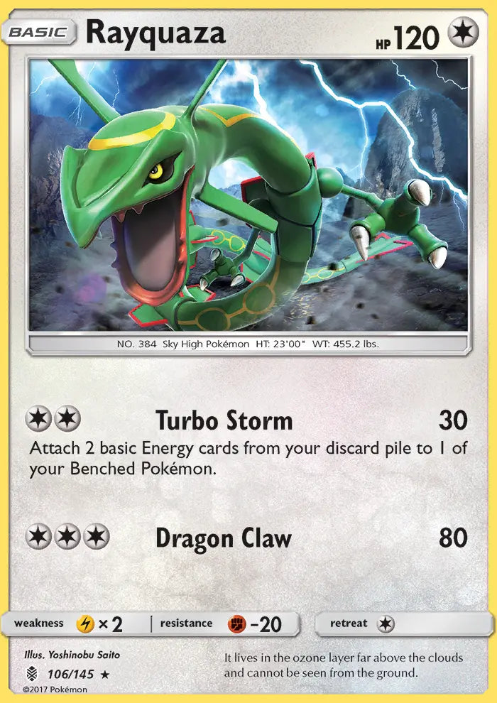 Rayquaza 106 Guardians Rising Pokesingles