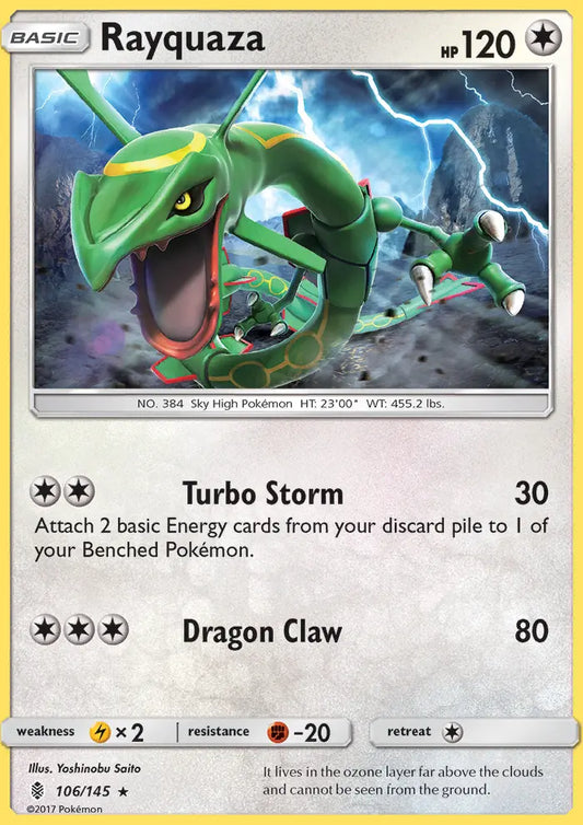 Rayquaza 106 Guardians Rising Pokesingles