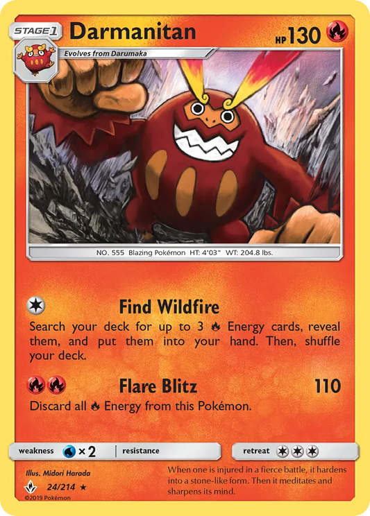 Darmanitan 24 Unbroken Bonds Pokesingles
