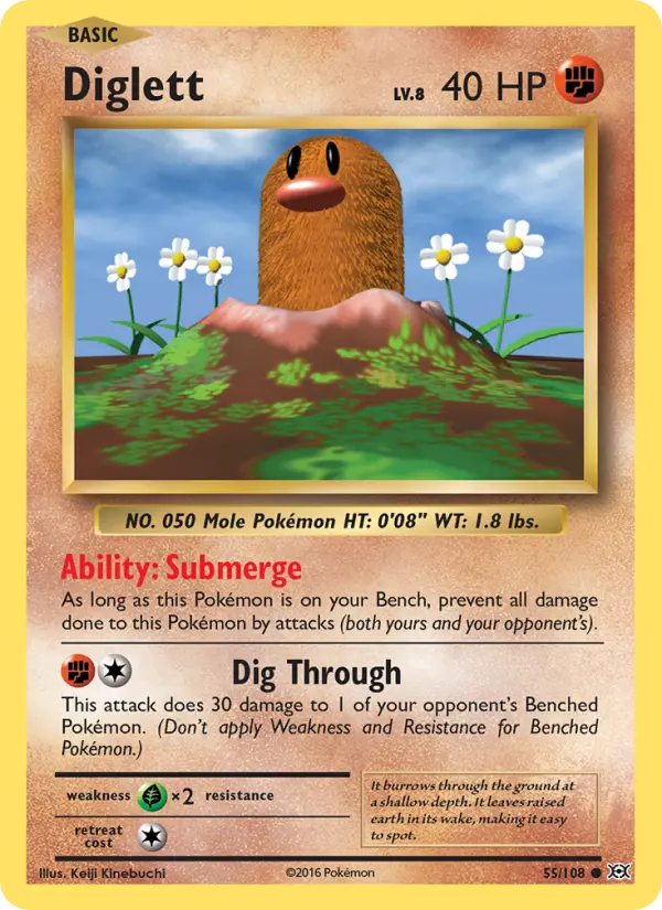 Diglett 55 Evolutions Pokesingles