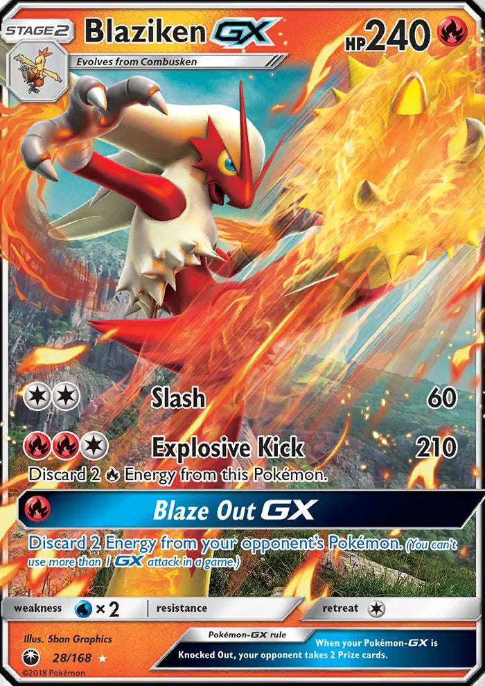 Blaziken GX 28 Celestial Storm Pokesingles