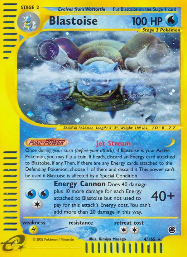 Blastoise 4 Expedition Base Set Pokesingles