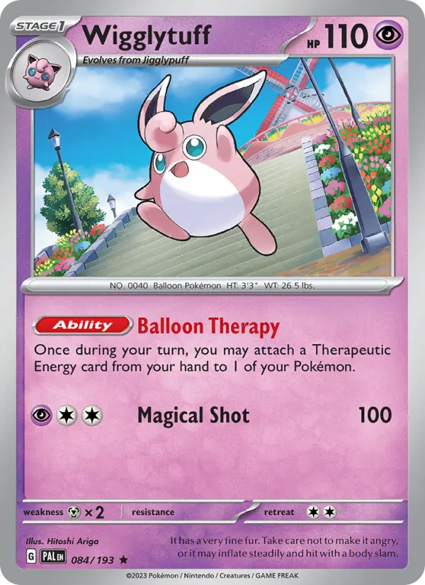 Wigglytuff 84 Paldea Evolved Pokesingles