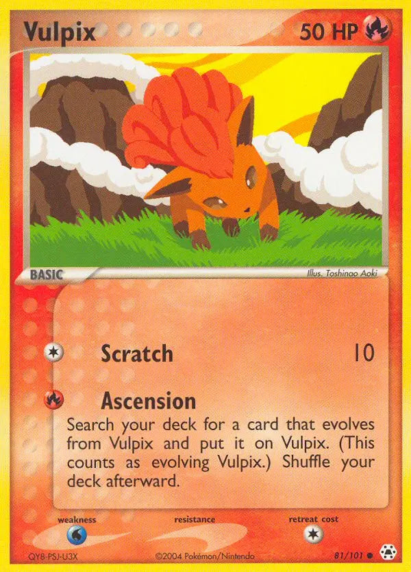 Vulpix 81 Hidden Legends Pokesingles