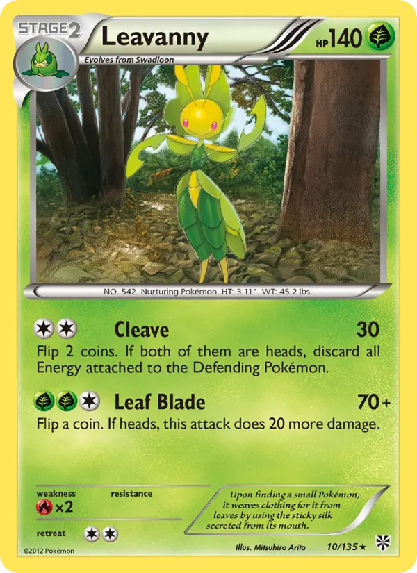 Leavanny 10 Plasma Storm Pokesingles
